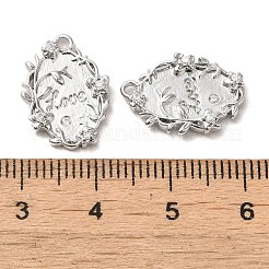 Подвески из латуни с микро-паве ко Дню святого Валентина KK-G481-09P