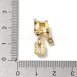 Латунные микро проложить кубического циркония подвески KK-D383-03G-01