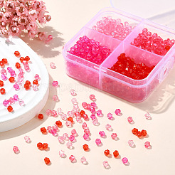 1200шт 4 цвета прозрачные акриловые бусины&nbsp;TACR-YW0002-45