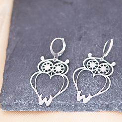 201 серьги из нержавеющей стали с застежкой-молнией&nbsp;FS-WG891C3-01