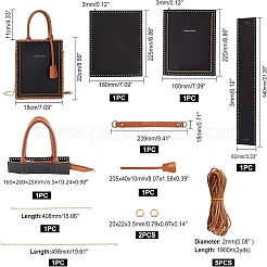 Diy pu kunstleder handtasche herstellung set&nbsp;DIY-WR0004-03