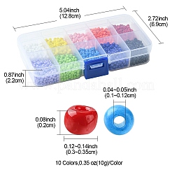 100г 10 стиля 11/0 стеклянных бисера&nbsp;SEED-YW0002-41