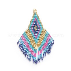 Pendenti con nappine di perle giapponesi fatte a mano&nbsp;SEED-P003-02D