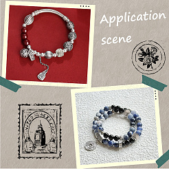 100 шт. 10 стиля сплава европейских бусин FIND-SP0003-94