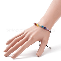 Круглые браслеты из бисера из натуральных и синтетических драгоценных камней BJEW-JB08716-02