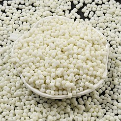 Непрозрачный матовый стеклянный бисер цвета макарон SEED-K009-12B-16