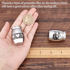 2 шт. 2-х стильный гроб из нержавеющей стали 316 для захоронения домашних животных AJEW-CN0001-20C