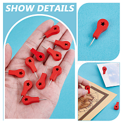 Кнопки из дерева в форме звезды&nbsp;AJEW-WH0348-875