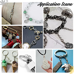 180 шт. 12 стиля латунных разъемных колец FIND-PH0020-26