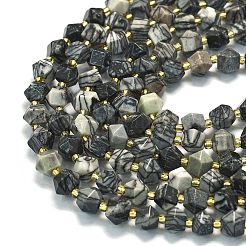 Бусины из натурального черного камня G-I376-A69-01