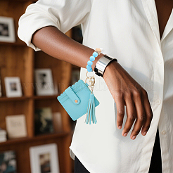 1 шт. прямоугольных держателей для визиток из искусственной кожи&nbsp;AJEW-GL0003-17B