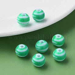 Perles acryliques à rayures opaques&nbsp;MACR-S373-27A-07