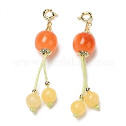 Украшения из натурального агата и яблока AJEW-P108-01G