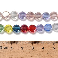 Стеклянные бусины с гальваническим покрытием  EGLA-P066-05A-02