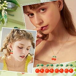 16 шт. 2 стиля подвески из сплава эмали и акрила&nbsp;ENAM-YW0005-65