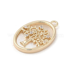 Латунные микропаве прозрачные подвески с фианитом KK-A207-08G