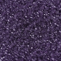 MIYUKIデリカビーズ  シリンダー  日本製シードビーズ  11/0  （db1105)透明光アメジスト  1.3x1.6mm  穴：0.8mm  約2000PCS /ボトル  10 G /ボトル&nbsp;SEED-JP0008-DB1105
