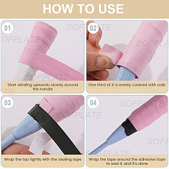 Противоскользящая лента для бадминтонной теннисной ракетки из искусственной кожи&nbsp;DIY-SP0005-45D