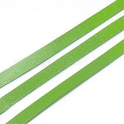 牛革コード  ライムグリーン  3x2mm  約100ヤード/バンドル（300フィート/バンドル）&nbsp;WL-Q007-3x2-29