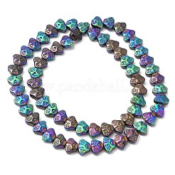 Стеклянные бусины с гальваническим покрытием  EGLA-F158-FP02-A