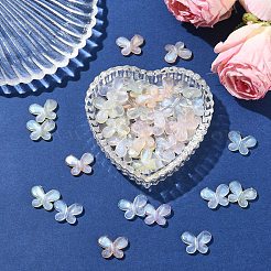 100 шт. 5 цвета прозрачные бусины из смолы&nbsp;RESI-YW0004-46