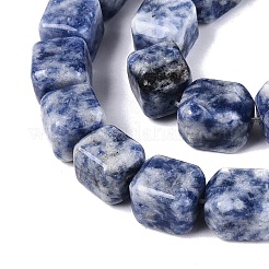 Natürliche blaue Fleck Jaspis Perlen Stränge&nbsp;G-Q608-10G