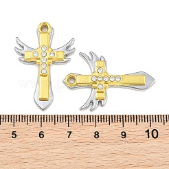 Pendentifs en alliage avec strass&nbsp;RB-CBA18BA-04G