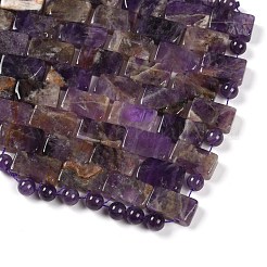 Тканая маска для глаз из натурального аметиста&nbsp;AJEW-P074-11F