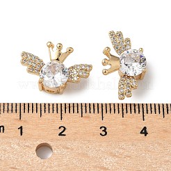 Латунные микропаве из прозрачного кубического циркония KK-G531-05G