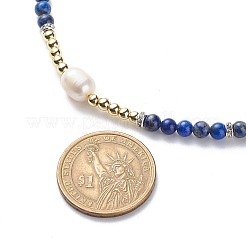Collana di pietre preziose naturali e perle per le donne&nbsp;NJEW-JN03998