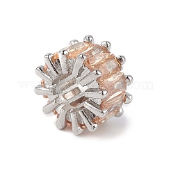 Стойки обшивки латунь микро проложить кубического циркония бусы KK-C019-01P