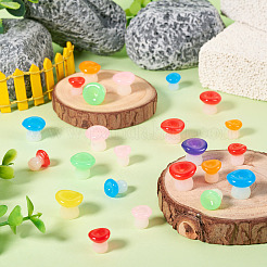 30 шт. 2 стиля светящегося смоляного грибного украшения&nbsp;RESI-TA0004-02B