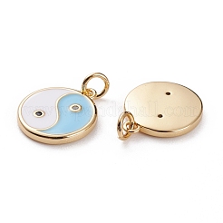 Латунные микропаве прозрачные подвески с фианитом&nbsp;KK-C100-16G-03