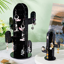 2 комплект из 2-х акриловых подставок для сережек в виде кактусов EDIS-PH0001-64B