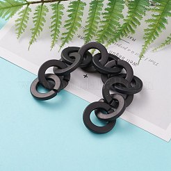 Непрозрачные круглозвенные цепи из акрила ручной работы AJEW-JB00846-03