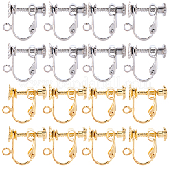 20 шт. 2 цвета фурнитура для сережек-клипс из хирургической нержавеющей стали 316 STAS-SC0010-45