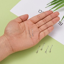 Anlaufgeschützte trendige rhodinierte 925 Sterling Silber Ohrstecker&nbsp;STER-M088-26B