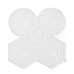 Шестигранные/круглые/кольцевые силиконовые Молды для подвесок своими руками&nbsp;SIMO-R002-04