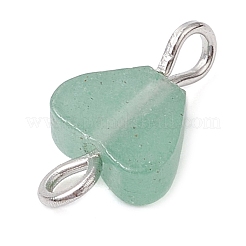 Подвески-коннекторы из натурального зеленого авантюрина/аметиста/розового кварца/содалита/красной яшмы&nbsp;PALLOY-JF03182-02