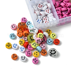 10 цвет непрозрачных акриловых бусин MACR-FS0001-77