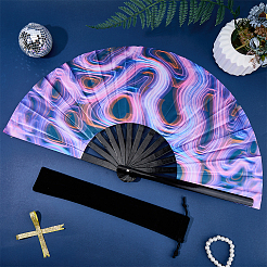 1 шт. светящиеся бомбочки и тканевые веера&nbsp;AJEW-SP0003-78C