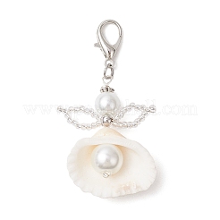 Pendentif décoratif en forme de coquillage d'ange&nbsp;HJEW-MZ00246-02