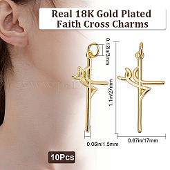 Латунные подвески с покрытием 10шт KK-BBC0010-77