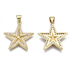 Латунные микро проложить кубического циркония подвески&nbsp;ZIRC-N039-158A-NF