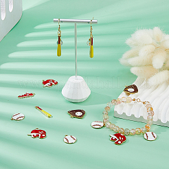 50 шт. 5 стиля подвески из сплава и эмали на бейсбольную тематику&nbsp;ENAM-DC0002-19