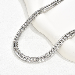 Элегантные ожерелья из нержавеющей стали 201 пробы с цепочкой из пшеницы для повседневного ношения и образа для отпуска NT2171-2