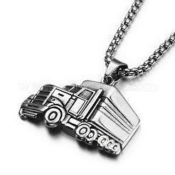 Ожерелья с подвеской в виде грузовика из хирургической нержавеющей стали 316L&nbsp;FS-WGF92AC-01