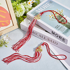 Полиэстеровая выпускная кисточка подвеска украшения&nbsp;AJEW-WH20020-078E