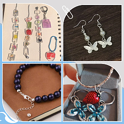 70 шт. 925 открытых кольца из стерлингового серебра&nbsp;STER-PH0001-85