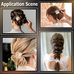 Сплав с пластиковыми перламутровыми украшениями&nbsp;FIND-WH20030-11A-G